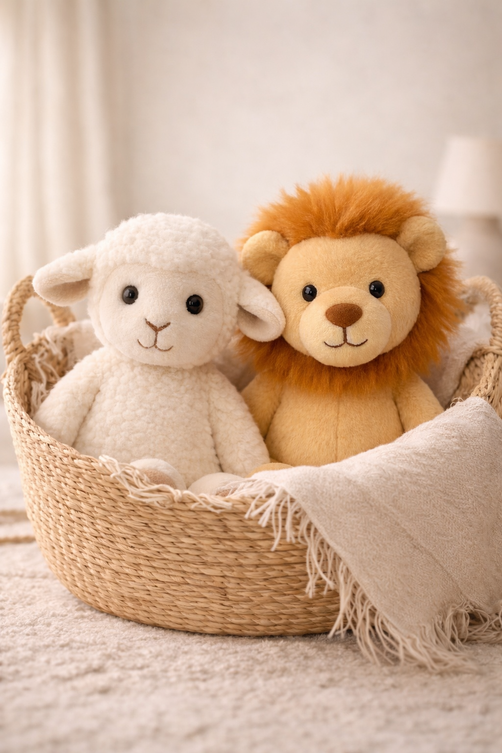 The Lion & The Lamb Plush Set